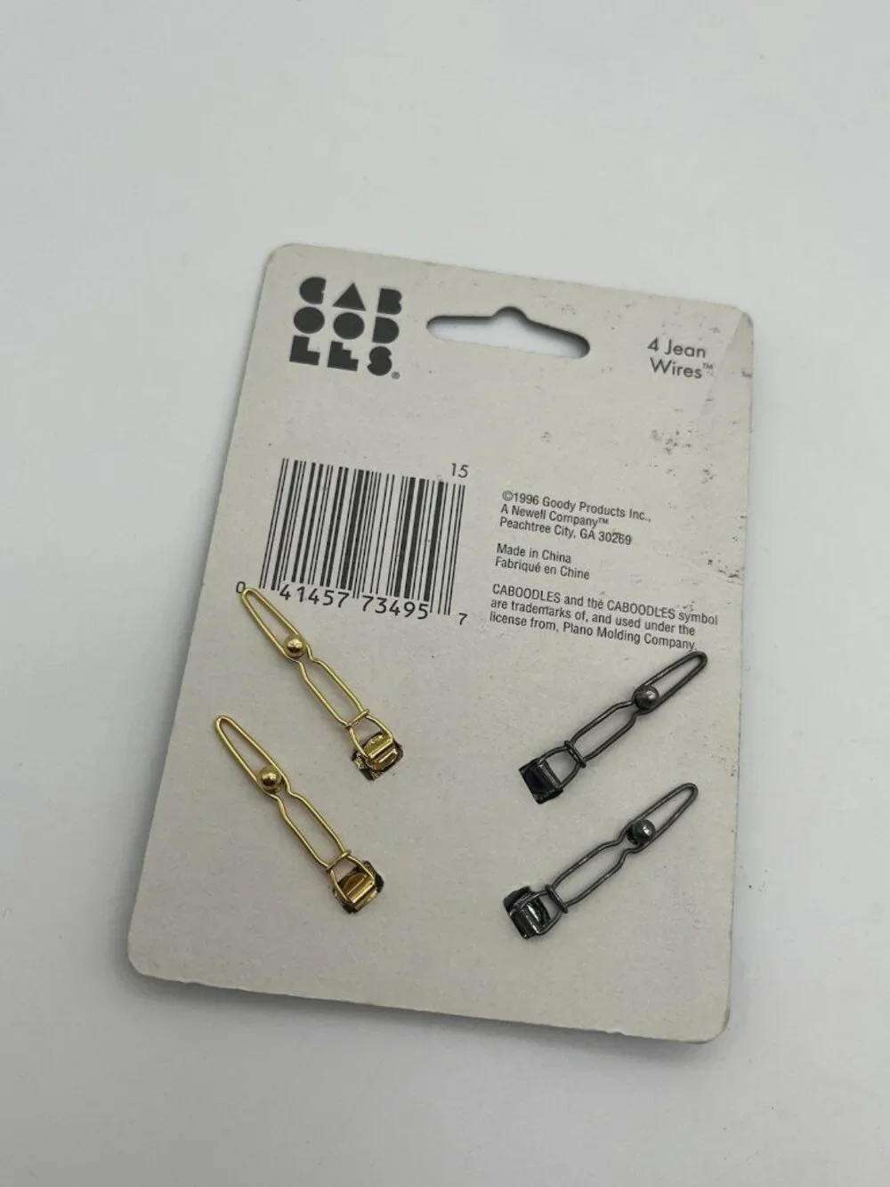 Vintage 1990s Goody Caboodles Barrettes Wire Clasp Jean Wires 4 Pc Lot of 2 NEW